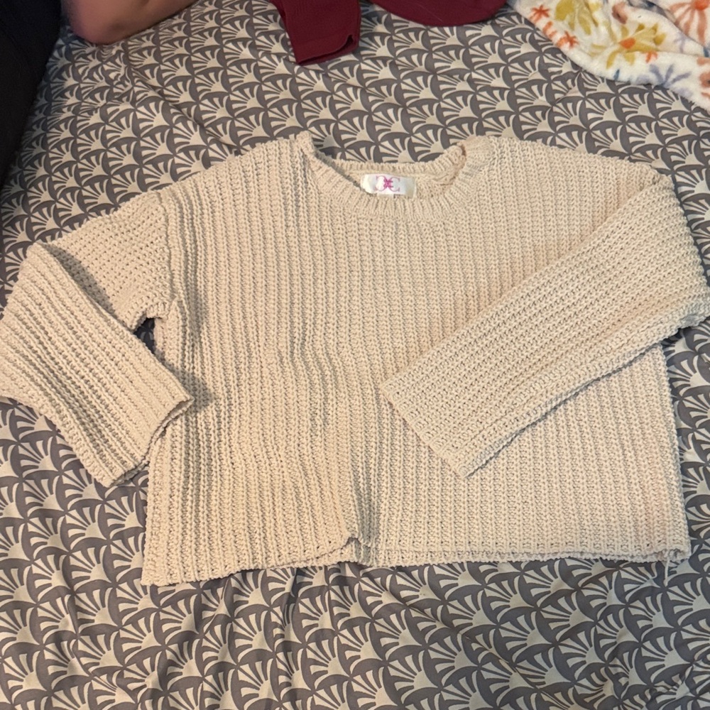 DC Beige Knit Kids Sweater